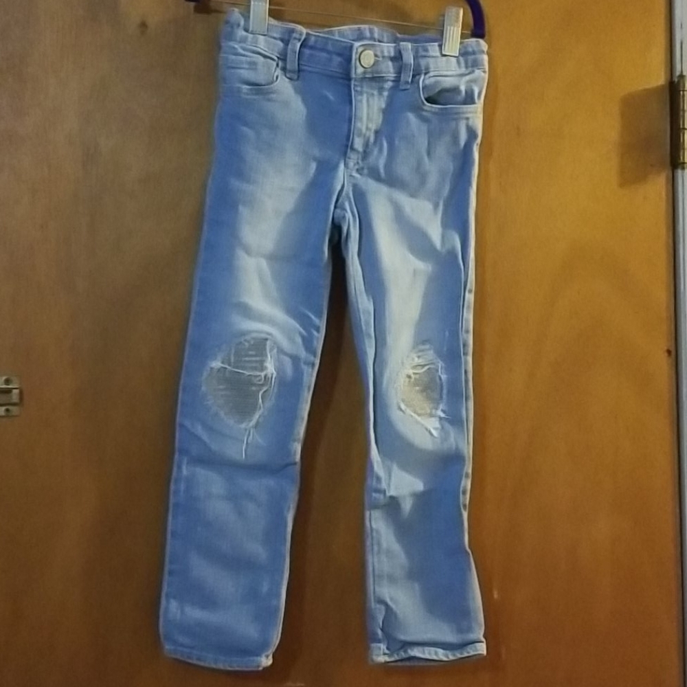 Gap kids denim jeans with knee sequin detail